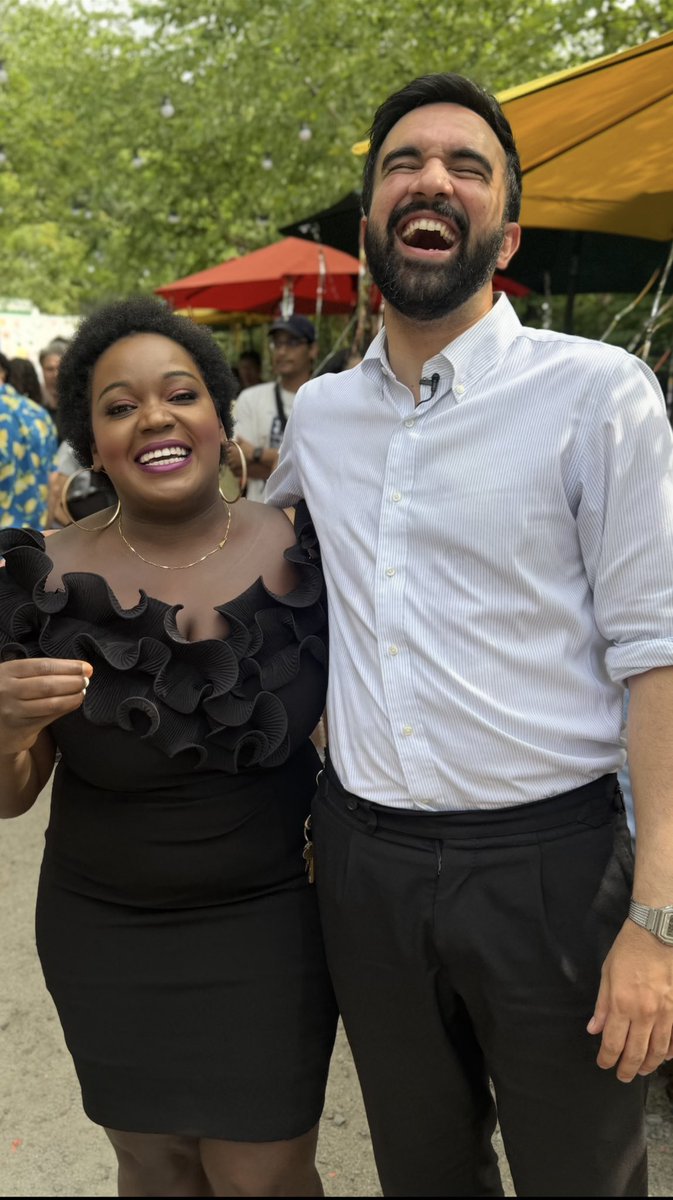 Congratulations, <a href="/ZohranKMamdani/">Zohran Kwame Mamdani</a>.
I’m so proud to have stood with you and witnessed this moment unfold, it’s something I will never forget.

Every time we met on the campaign trail, you greeted me in Luganda: “Gyebale ko! Kiki ekirwo?”, “How are you? What’s new?” And we’d both