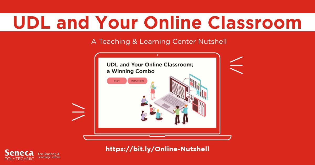 Seneca_TandL's tweet image. Applying the principles of UDL to your courses can benefit all your students! In our UDL and Your Online Classroom; a Winning Combo #TLCnutshell, you&apos;ll learn about the 3 principles of UDL and we&apos;ll share tool recommendations to meet these 3 principles. bit.ly/Online-Nutshell