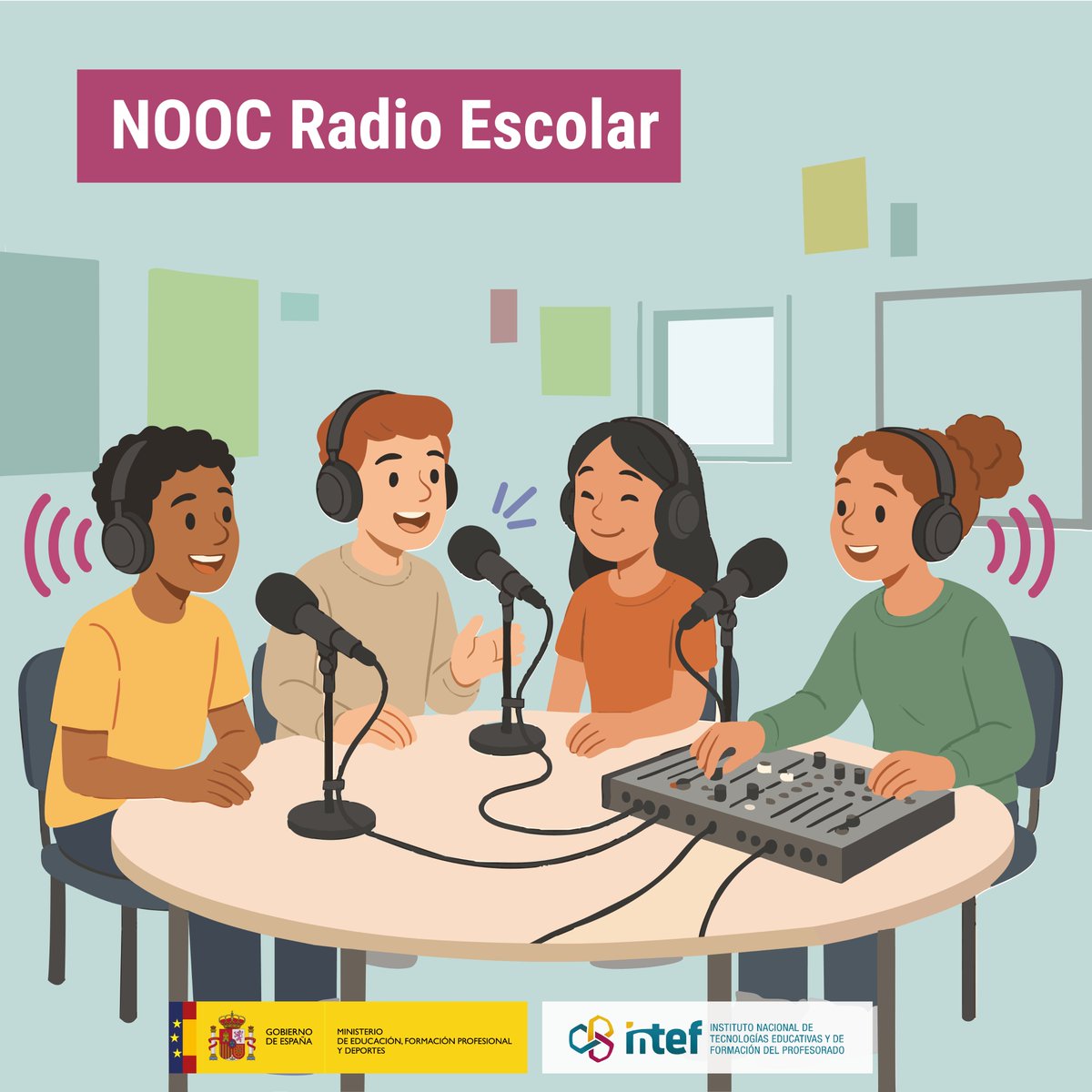 🎙 ¡Llega un nuevo #NOOC! 

📻 «La radio escolar» del 19 al 28 de noviembre 

🚀 Aprende a crear, producir y difundir tu propia radio escolar o podcast con tu alumnado 

🔗 formacion.intef.es/abierta/course…