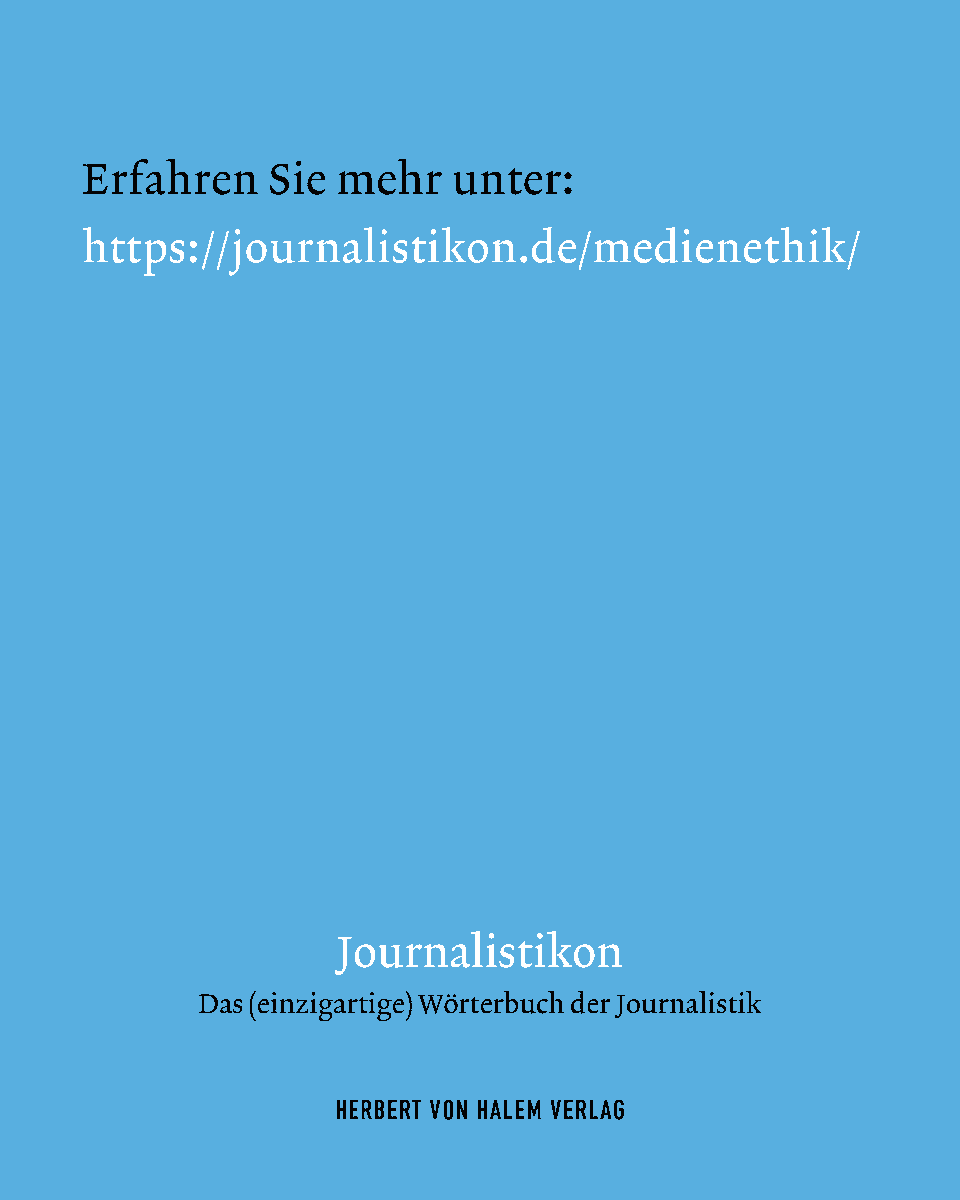 Medien gestalten unsere Wahrnehmung von Welt. Umso wichtiger ist es, sich zu fragen, welche Werte, Normen und Verantwortlichkeiten diesem Handeln zugrunde liegen – genau hier setzt die Medienethik an.

👉️ journalistikon.de/medienethik/

#Medienethik #Ethik  #Journalismus