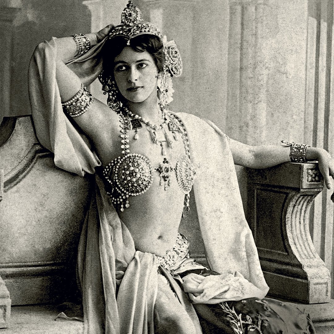 Margaretha Zelle (a.k.a. “Mata Hari”) was a Dutch exotic dancer and convicted spy.

Margaretha Zelle was born in the Netherlands in 1876. At age 18, she married an officer in the Dutch army, and together they lived in the Dutch colony in Indonesia. They had a daughter together.