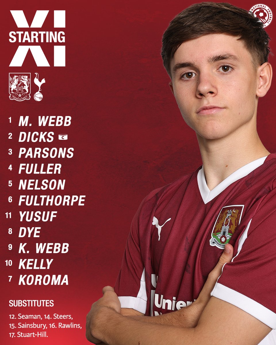 📋 TEAM NEWS: Tottenham Hotspur (H).

Here is how the male elite team line up this afternoon. 💪

#ShoeArmy 👞
