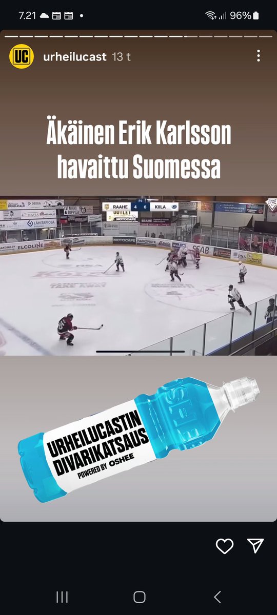 Oliko <a href="/jaatelotuutti/">Teemu Ojala</a> kattomassa tuota Eerikin peliä?