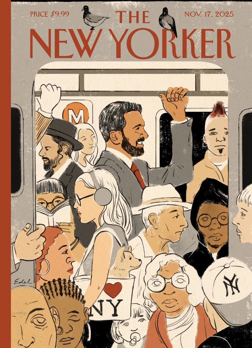 The New Yorker pasándose el juego una vez más con la portada de Mamdani como alcalde de Nueva York.