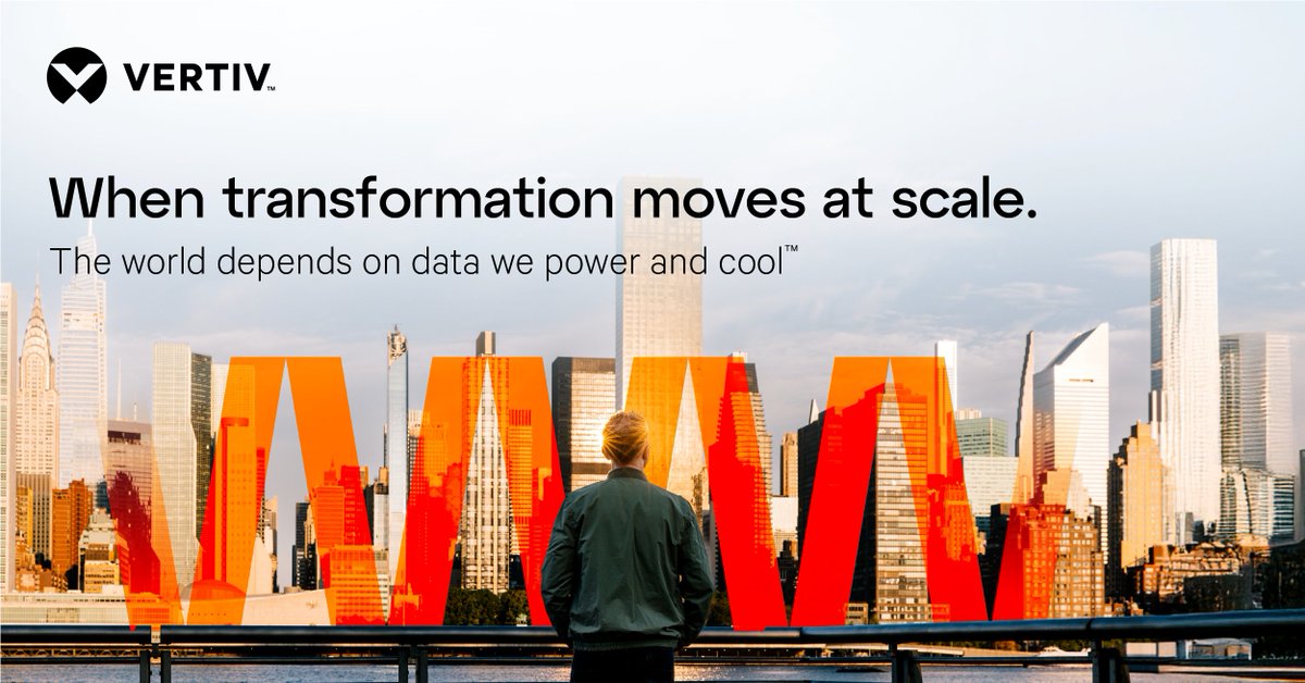 Vertiv's tweet image. Turn complexity into scalable, reliable performance.

From edge to hyperscale, Vertiv enables scalable infrastructure designed to support multiple compute generations ahead.

Learn more: ms.spr.ly/6016shOGa

#Vertiv #AI #Scalability #Reliability