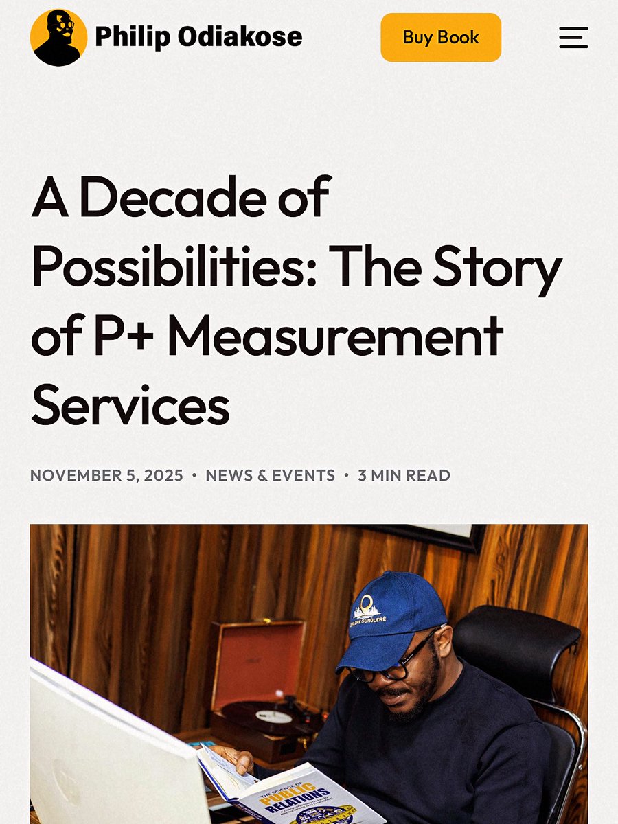 philipodiakose's tweet image. 10 years ago, I had an idea many called impossible.
Today, that idea, @pplusmeasure turns 10.

From a living room dream to shaping #PRmeasurement across #Africa.
Grateful. Humbled. Still curious.

Read the full story on my new blog philipodiakose.com