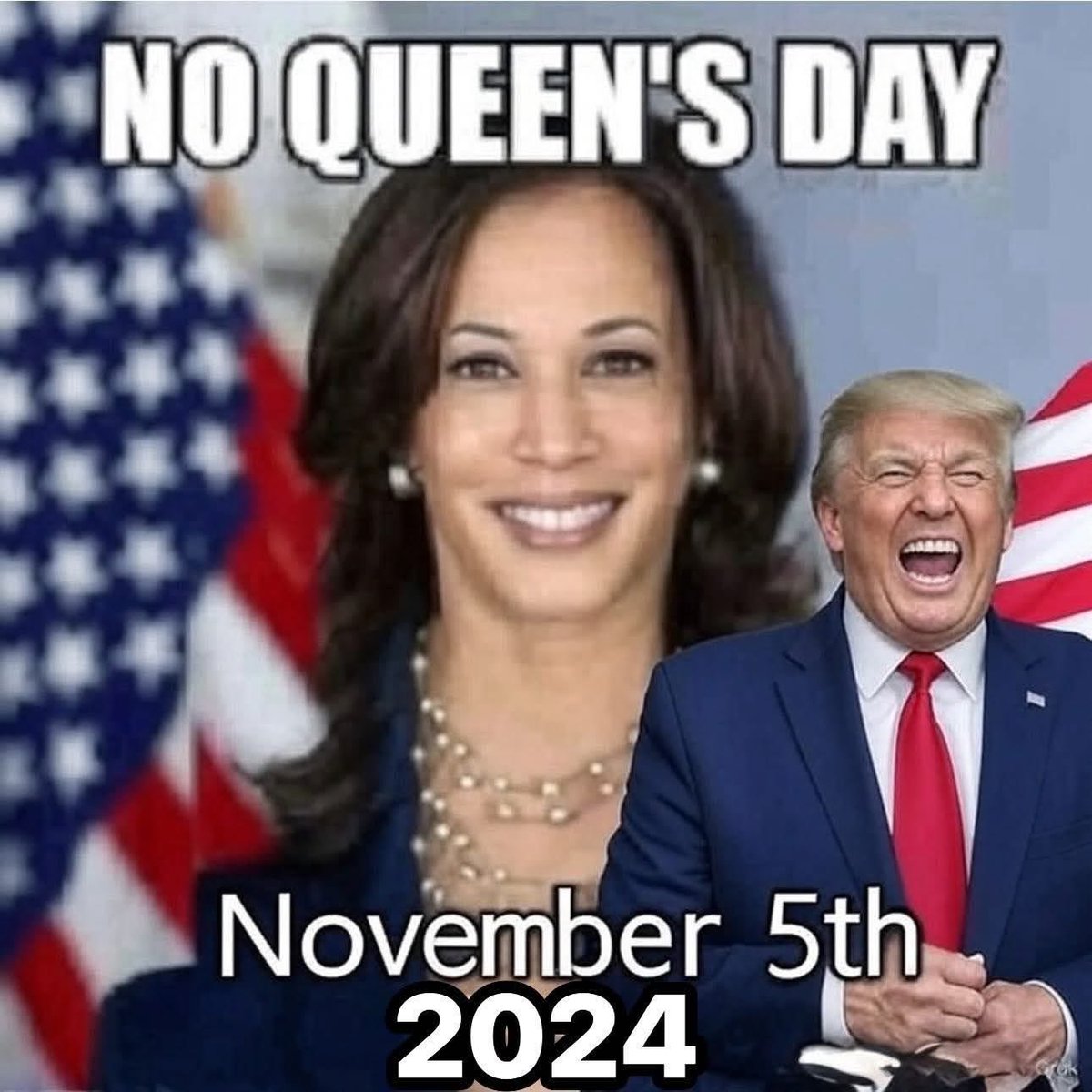 I’m not going to let yesterday’s election results spoil my Holiday today.  It’s the First Anniversary of No Queen’s Day!!