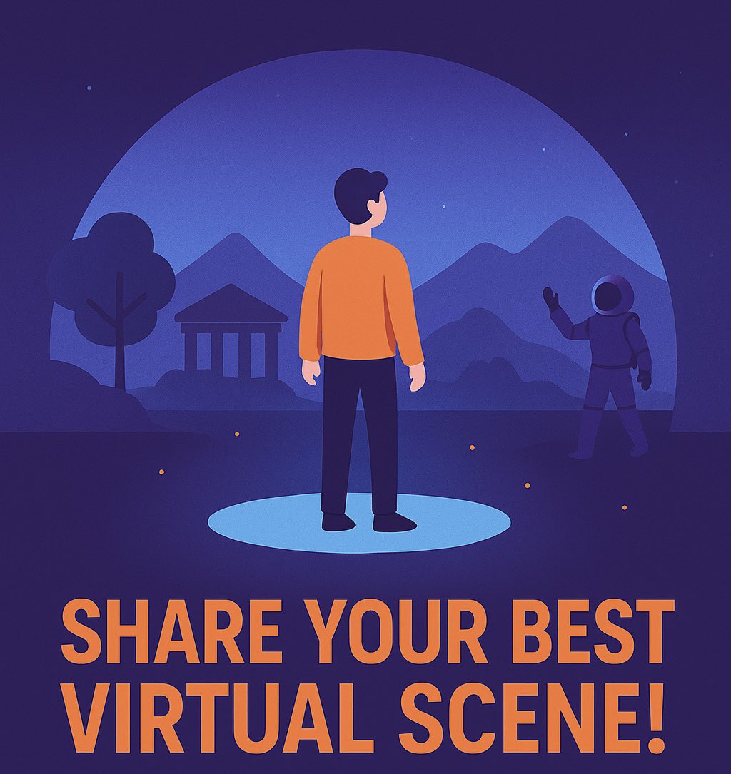 MRiversOfficial's tweet image. We visit and publish about all scenes. Share Your Best Virtual Scene in comment ⬇️
Whether you’re a creator or just a curious explorer, show us your favorite spot in metaverse 🌍

✨ Let’s celebrate creativity in the metaverse together!

#MetaRivers #Metaverse #VirtualWorlds