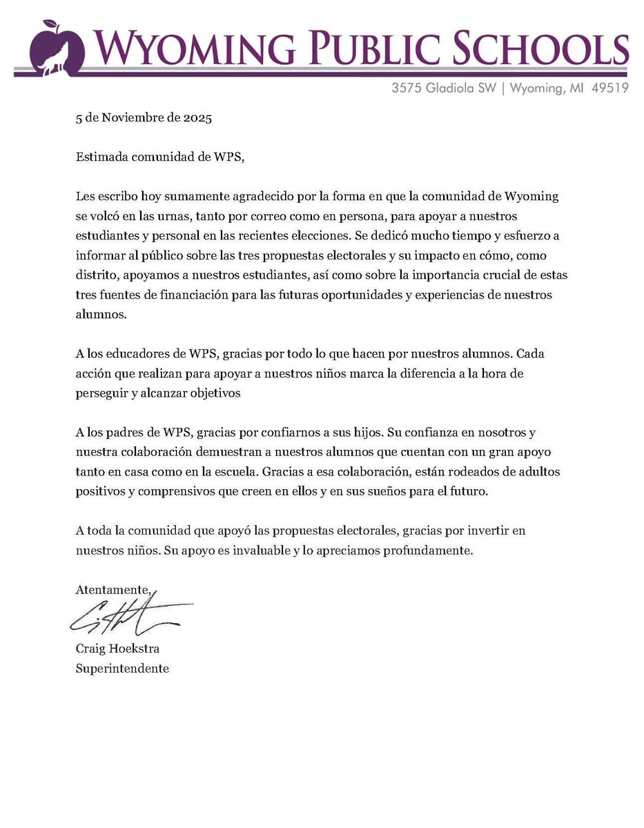WolvesWps's tweet image. 💜 THANK YOU, WYOMING COMMUNITY! 💜

We are incredibly grateful to our community for supporting all three ballot proposals impacting WPS.

Together, we are #BetterTogetherWPS and proud to be #WyomingWolves 🐾💜