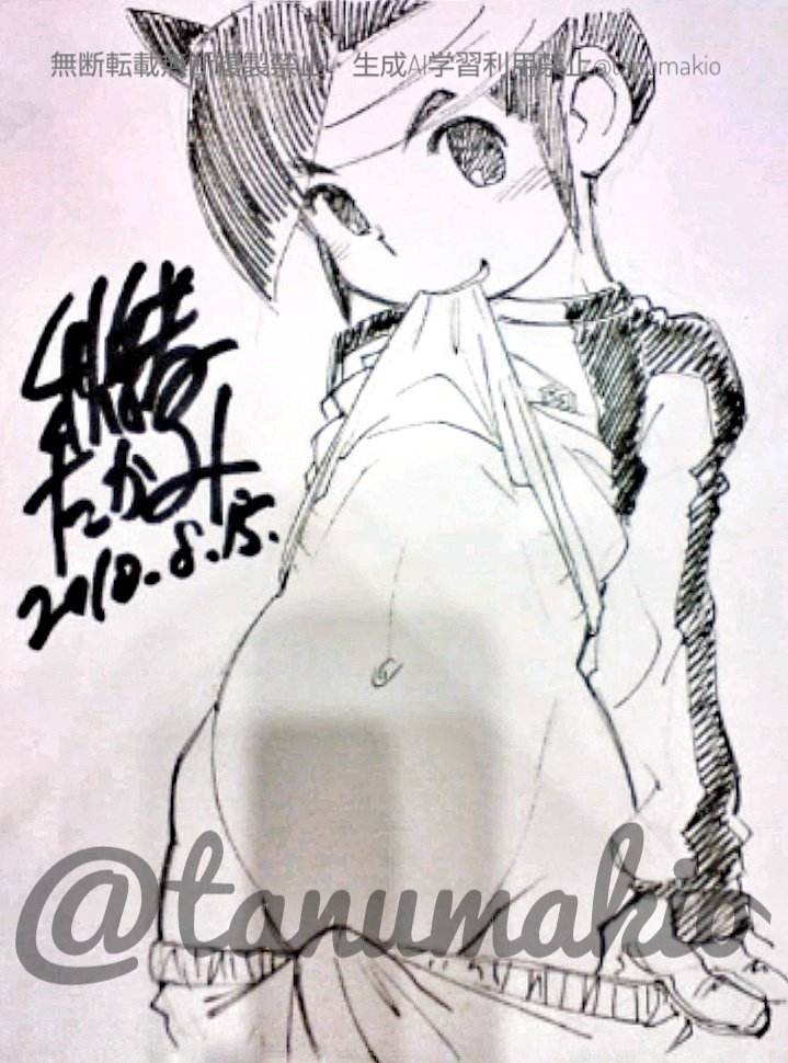 ⚡️⚽️ボーイズ過去絵連投期間😄
絵の下半分にある影は撮影してる自分の当時のガラケーの影です。当時のコミケ会場で描いたスケブの絵なのでコミケ会場の真上からの照明の影響は避けられませんでした😅 