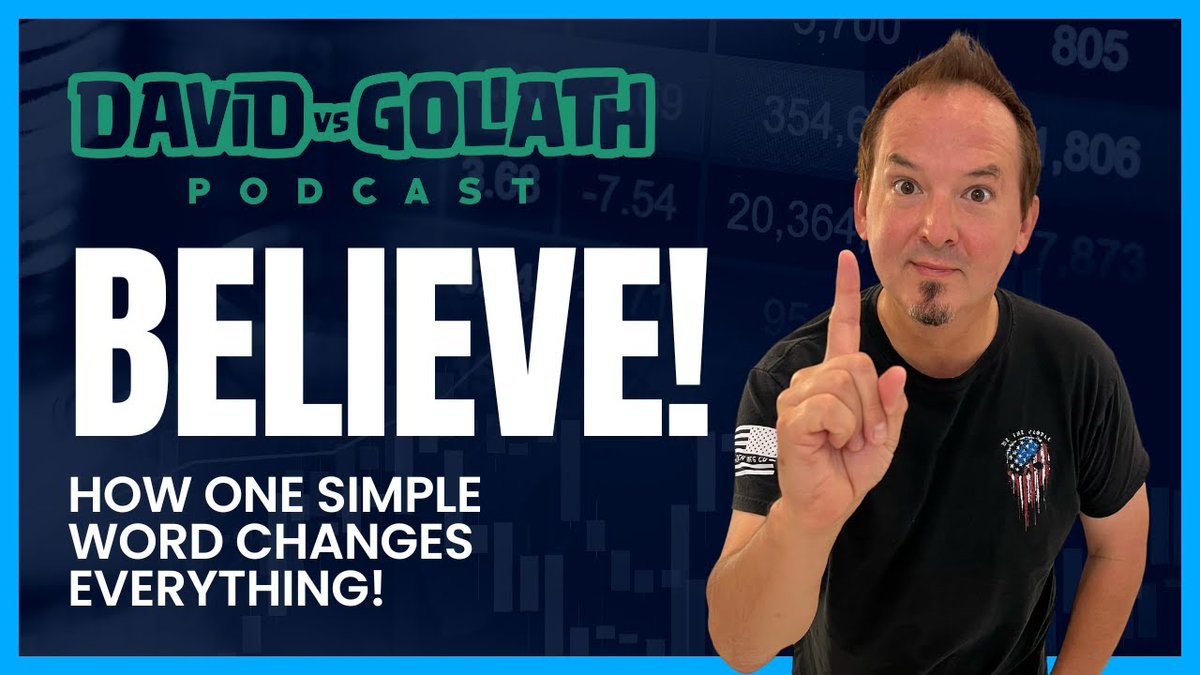 realadegraide's tweet image. #businesspodcast In this weeks short episode of David Vs Goliath our host Adam DeGraide shares his thoughts on the word &quot;Believe&quot;. As Adam has always said &quot;Anything truly gre......
youtube.com/watch?v=Pykmmr…