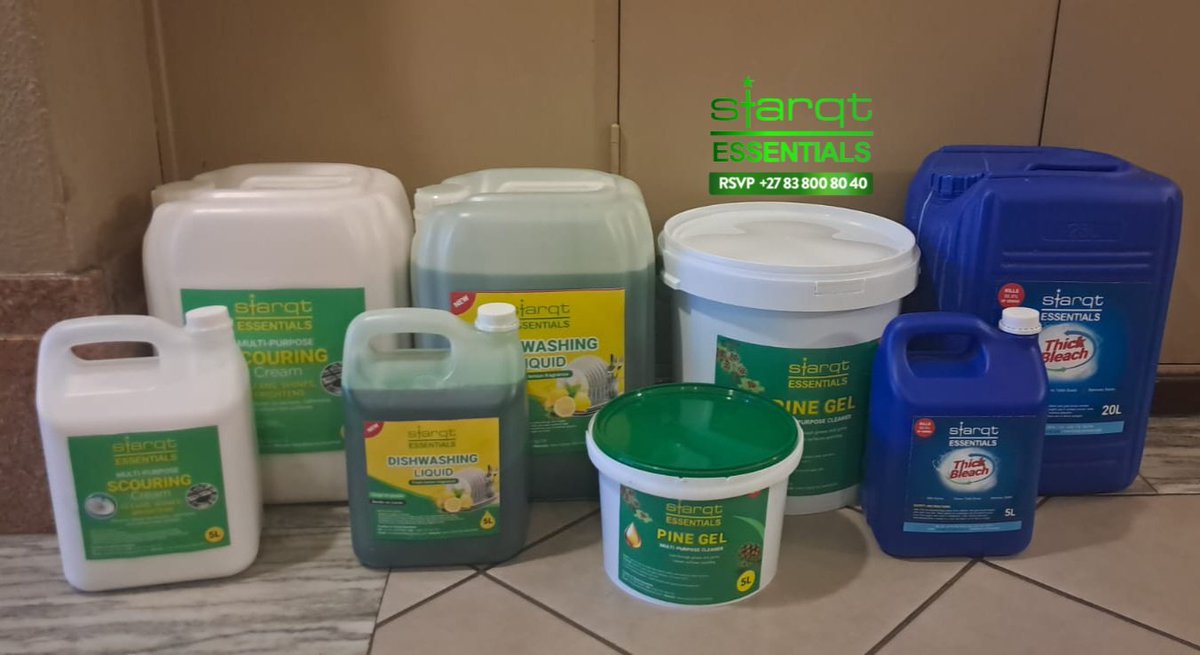 StarqtEssential's tweet photo. Dear Valued Customer 

Attached is *Starqt Essentials catalogue* for retail, bulk &amp; Resale.
*We courier Nationwide* 
Please save our number Starqt +27838008040 as we save yours for discounted sales updates.
#starqtessentials #starqt20litres 
#businessproducts #sale https://t.co/KAUuacTt7T