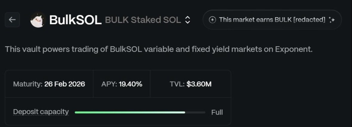 WhaleRoutine's tweet image. Max farming bulk points (and your aura) before testnet guide.

👀 ultimate 3-in-1 airdrop setup

1) swap $SOL → BulkSOL on Titan
2) deposit BulkSOL into Exponent
3) mint PT-BulkSOL, stack ~17% apy
→ farming @bulktrade, @ExponentFinance, and @Titan_Exchange at once

i’m already…