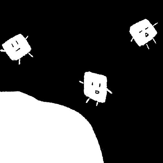 前作で生まれた「ペン蔵(ぞう)」という
はんぺんのキャラクターがいまして、
２話では主人公・桃山の心象食品(?)としても複数体存在しています😳
見つけて楽しんでいただけたら嬉しいです☺️
#ペンゾーをさがせ