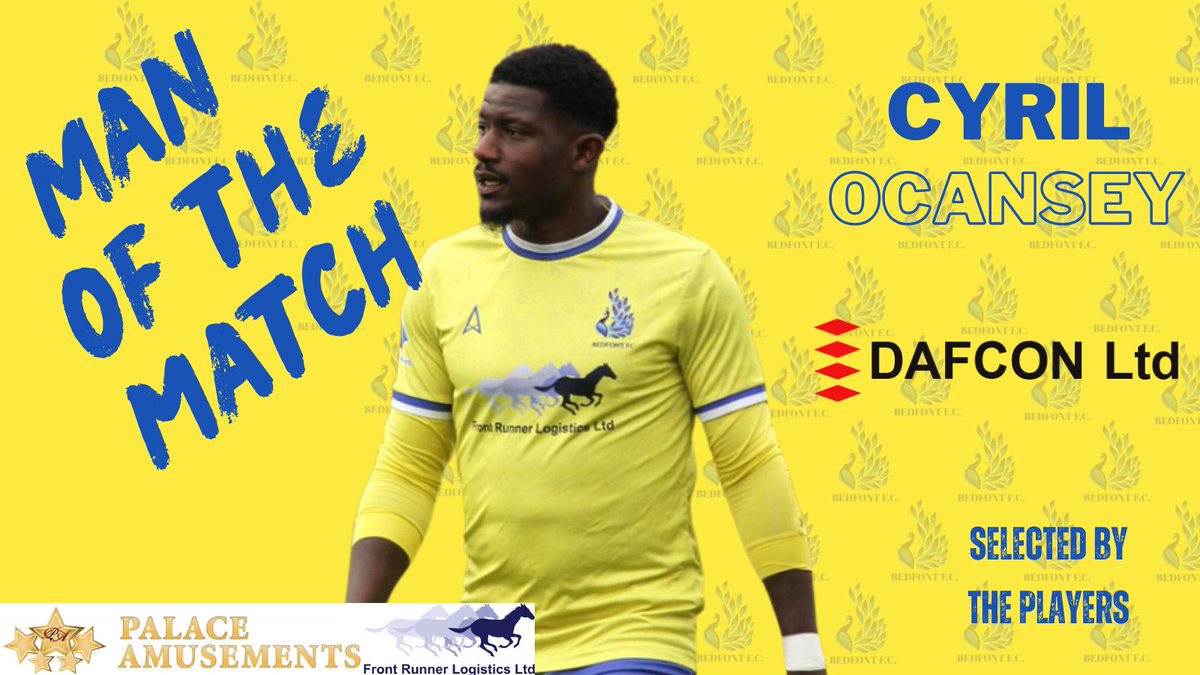BedfontFC's tweet photo. 🏆MAN OF THE MATCH🏆

 Last nights MoTM was.....

@cjunior10_ 👏👏👏

Another hat-trick and another outstanding performance from the man himself. A very good well rounded performance. Not bad for 45 mins graft!

Well Done Cyril, thoroughly deserved.

 #hattrickday #Football #NonLeague #onedaykani