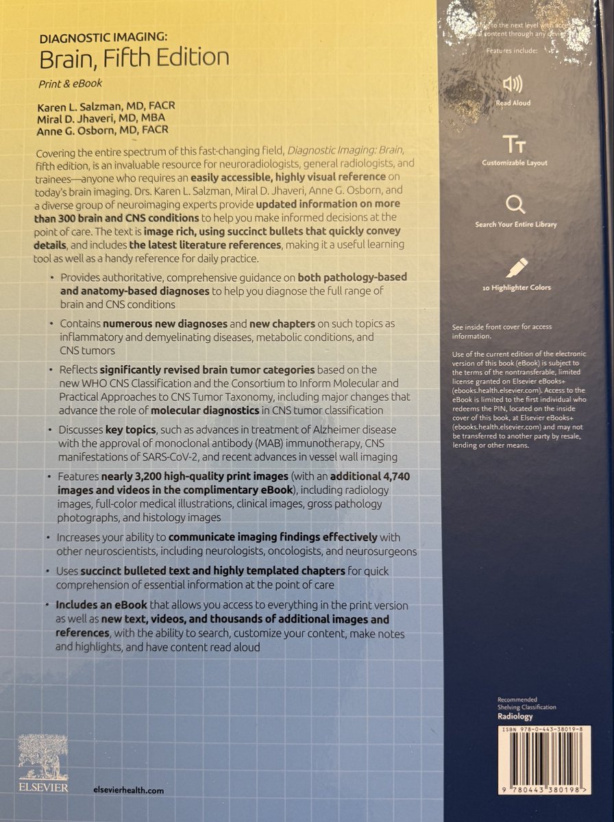 Our another new book just published- Imaging of the “BRAIN”🧠 this time, along with masterminds in the Neuroradiology world 😊🎉