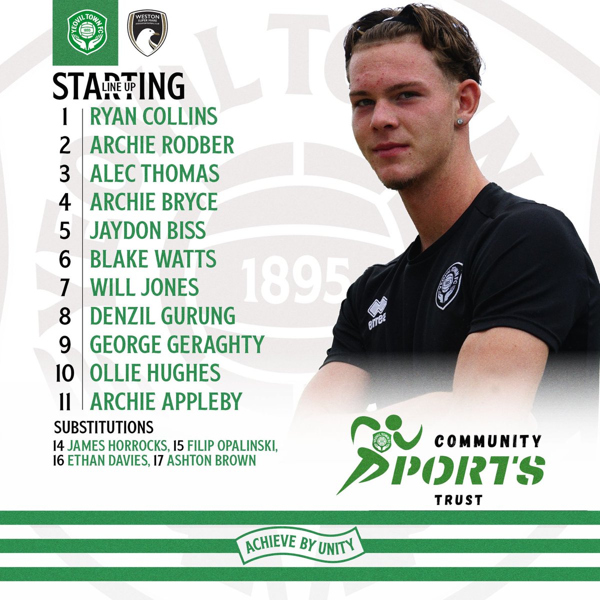 Team News 📝

Here's how the Young Glovers line up for this afternoon's National League U19 Alliance League Cup tie against Weston-super-Mare. 

#YTFC 💚