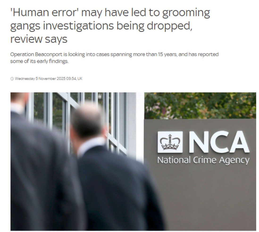 No, it was not human error that hundreds of thousands of children in the UK were groomed, abused, raped, tortured, trafficked, and murdered — while people in power were complicit, blamed and ignored the victims, criminalised them, intimidated them, drugged them, and even removed