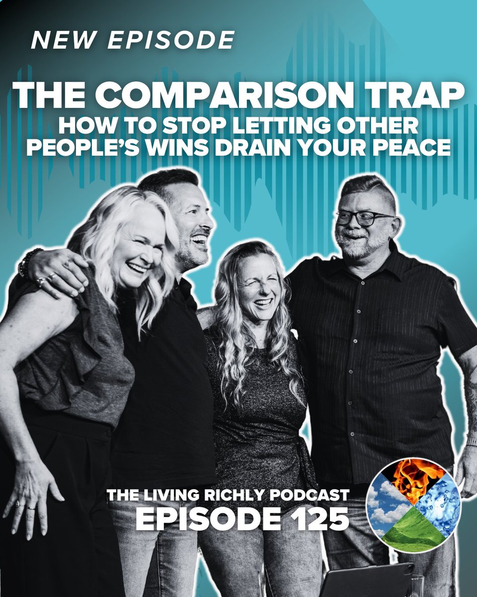 This week on the Living Richly Podcast, Eric sits down with Wendy, Rob, and Kate for a raw conversation. This episode exposes how comparison steals your energy, warps your self‑image, and keeps you playing small.

Watch the video at liverichly.me/125yt