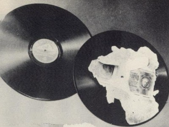 MI9 gadget expert Christopher Hutton collaborated with the Head of EMI’s Record Development Laboratory for a unique use of records during World War Two.

EMI joined Operation Smash Hit, smuggling money to prisoners… hidden inside records!