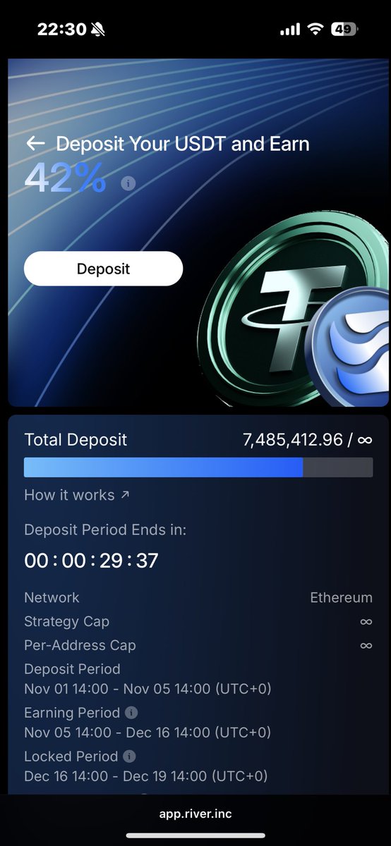 Wikarus21's tweet image. 비록 30분 남은 시점에 화력은 조금 부족하지만 750만불 모였네요

@riverdotinc @river4fun

아직 참여 하실분은 방문 해보시길

app.river.inc/smart-vault?ch…