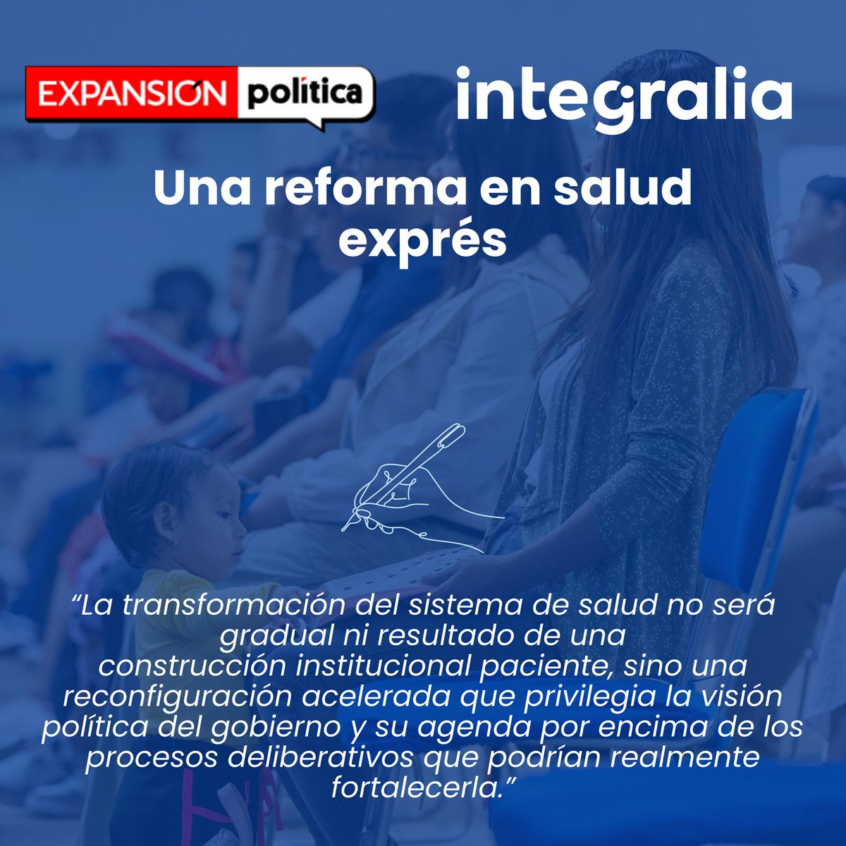 ¿Qué señal envía la reforma “exprés” en salud? Centralización e incertidumbre. IMSS-Bienestar al centro, compras con discrecionalidad, Fonsabi sin reglas y servicios cruzados sin nivelar gasto. Menos deliberación, más riesgo. Análisis de Valeria Guerra, consultora especializada