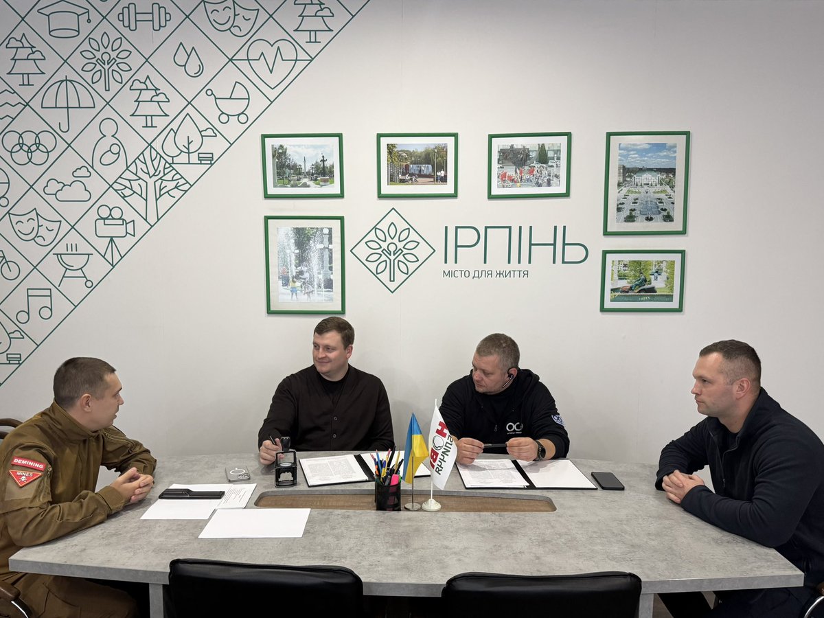 The Irpin community is starting cooperation with the Octopus Charitable Foundation in the field of humanitarian demining.

facebook.com/share/p/1BNyu9…