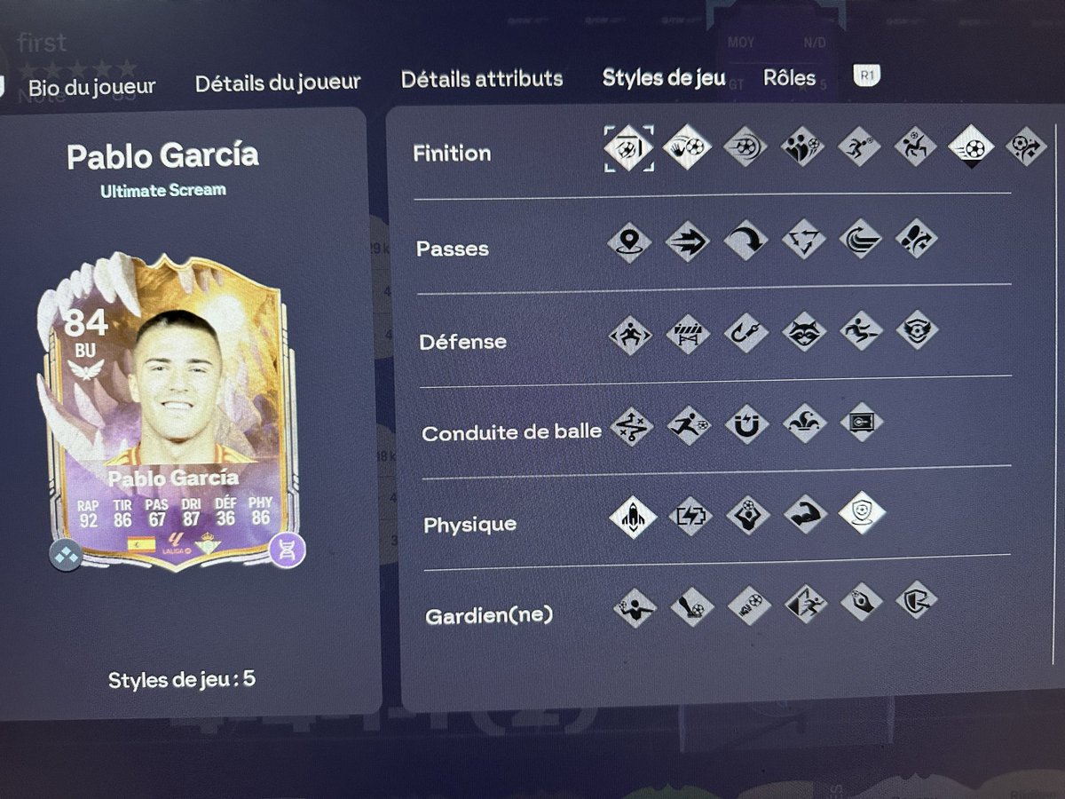 sylvaingermain2's tweet photo. Voici le meilleur buteur du jeu MR PABLO GARCIA 4evolutions carte de fou furieux vraiment très fort ingame et que 84 de gen pour de futur évo l’avenir s’annonce radieux avec ce monsieur dans le club @ThipOff @Vitality_RocKy @TwinsFifaHD @easportsfcfr @EASPORTSFC https://t.co/TveuxP5TFy