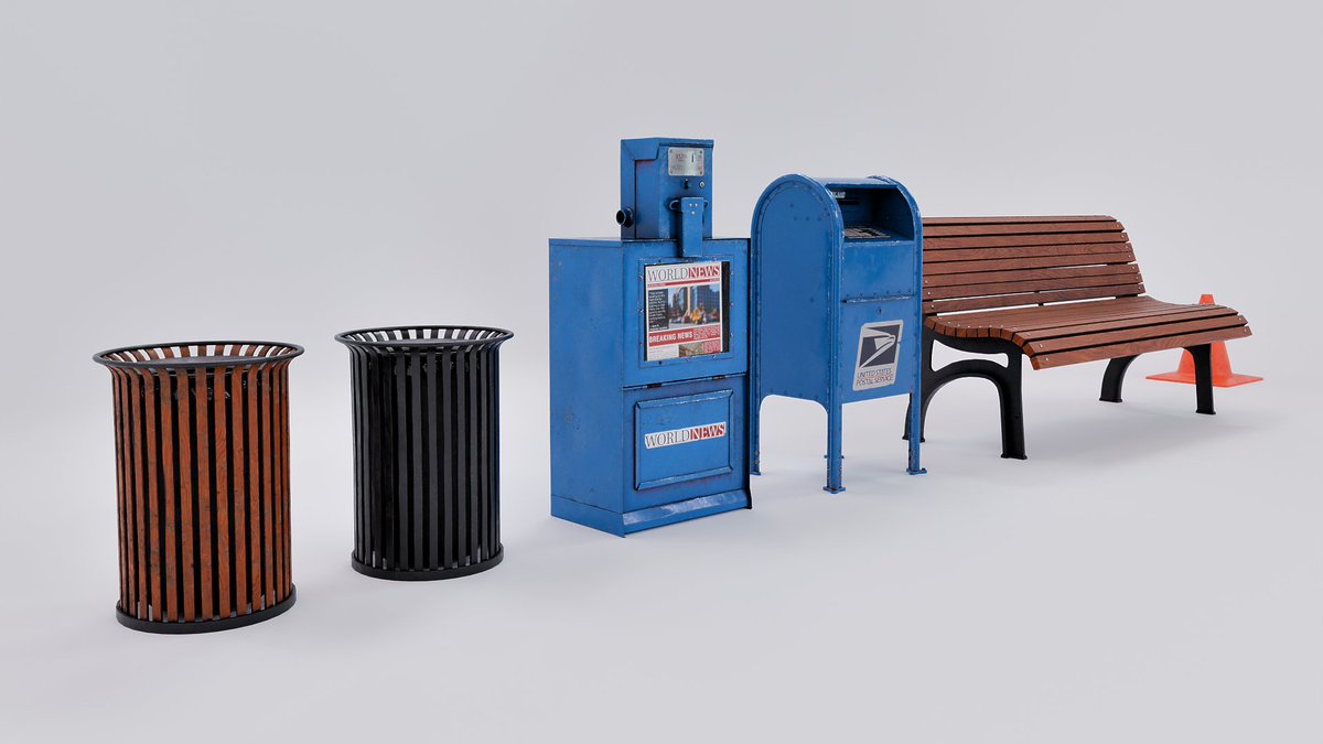 Street asset pack ready!
#b3d #streetprop