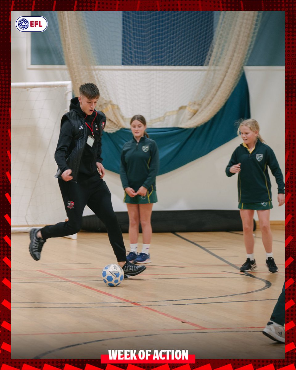 OfficialECFC's tweet image. 📸 Kieran Wilson and Liam Oakes headed down to St Peter's Prep in Lympstone yesterday to take part in their after school football club as part of @EFL #WeekOfAction 😊

#ECFC #SemperFidelis
