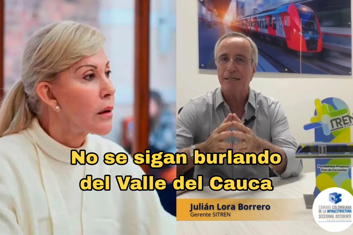 Qué coincidencia Gobernadora <a href="/DilianFrancisca/">Dilian Francisca T.</a> que Julián Lora, el primer secretario de infraestructura que tuvo a cargo el desastroso Puente de Juanchito ahora es gerente de SITREN, la empresa que manejaría los 12 billones del tren de cercanías.

Tenía bien guardado el dato. Ya