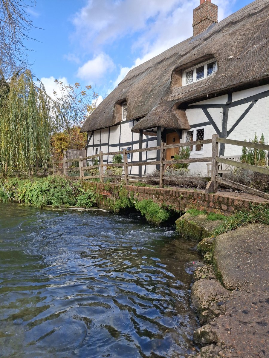 janice_chainey's tweet photo. @DailyPicTheme2 Today's #DailyPictureTheme
#Everythinginfocus
A pretty thatched cottage on a river
📍Alresford, Hampshire, UK https://t.co/k4koth2tf4