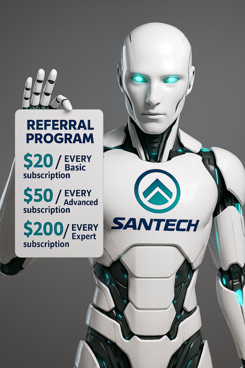 Santech_bots's tweet photo. @VexNft9 Come Sunday after launch mate, there is no end to how much you can earn from the best referral program around. https://t.co/Hn0s4y2OyW