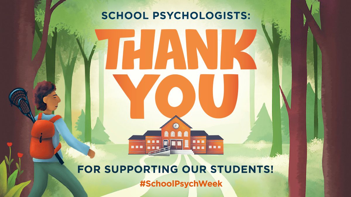 During this National School Psychology Week, we want to thank school psychologists for all the work they do to help students who are finding their path! Tips and resources to celebrate #SchoolPsychWeek, can be found at nasponline.org/nspw and from @NASPonline.