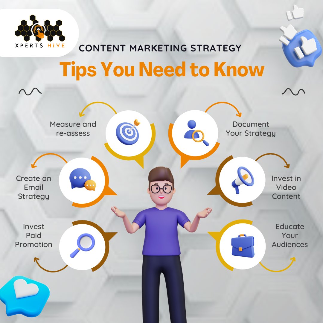 XpertsHive's tweet image. 🚀 Top Content Marketing Tips You Need to Know!
✅ Document your strategy
🎥 Use video
📧 Build email campaigns
💰 Try paid promotion
📊 Measure &amp;amp; improve
Grow smarter with @xpertshive 💡
🌍 xpertshive.com
#XpertsHive #MarketingTips #DigitalMarketing #ContentStrategy