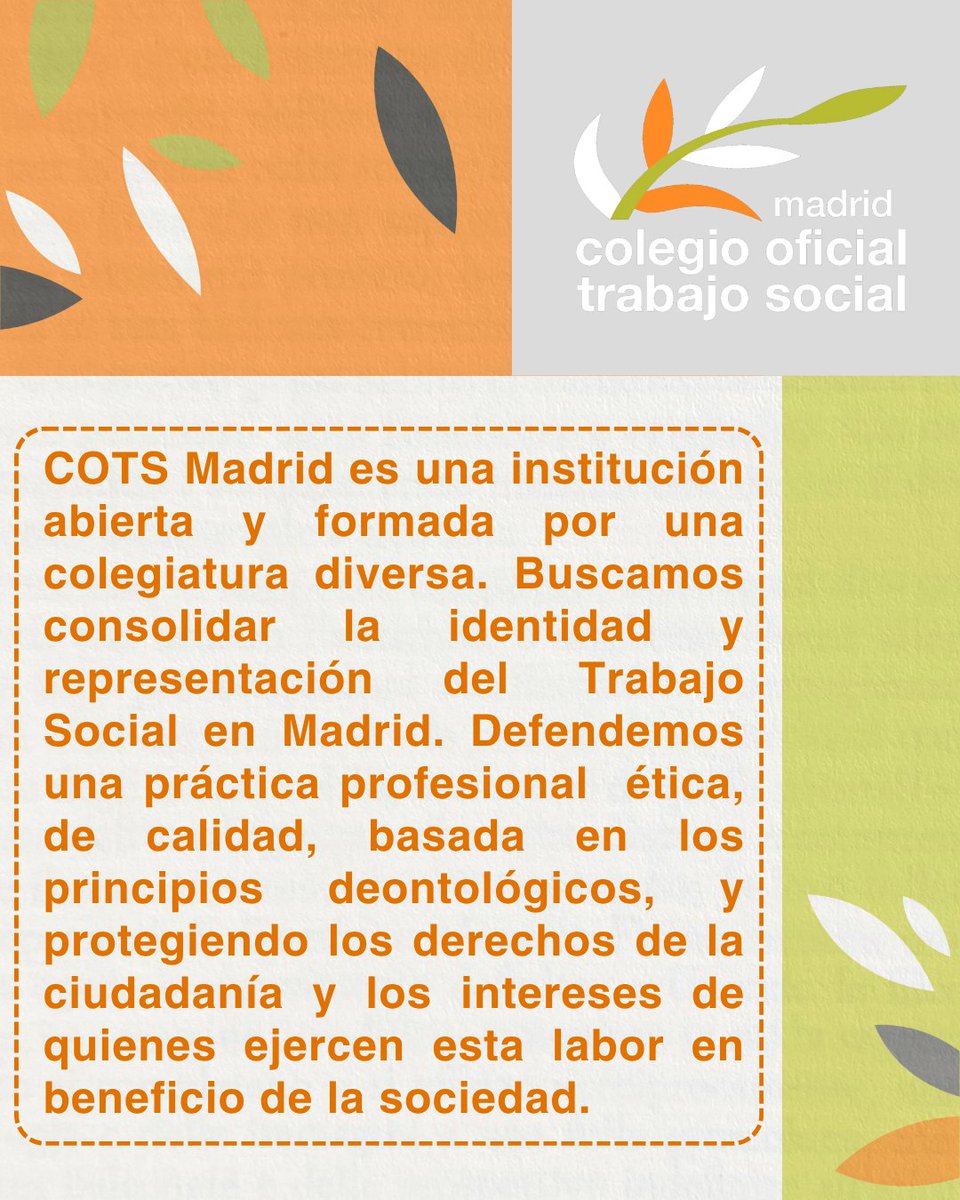 Colegio Trabajo Social Madrid tweet media