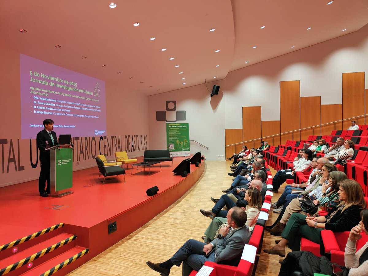 SCTAsturias's tweet image. El consejero de Ciencia, Borja Sánchez, ha participado en la apertura de la Semana contra el Cáncer organizada por @ContraCancerAST y ha puesto en valor la importancia de la prevención y de la investigación.
🗣️ goo.su/o1zbqvx