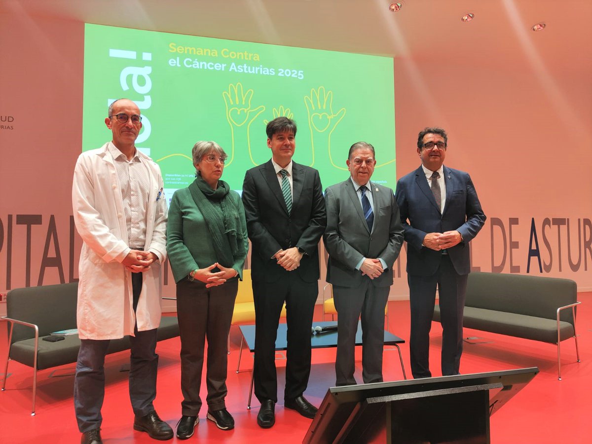 SCTAsturias's tweet image. El consejero de Ciencia, Borja Sánchez, ha participado en la apertura de la Semana contra el Cáncer organizada por @ContraCancerAST y ha puesto en valor la importancia de la prevención y de la investigación.
🗣️ goo.su/o1zbqvx