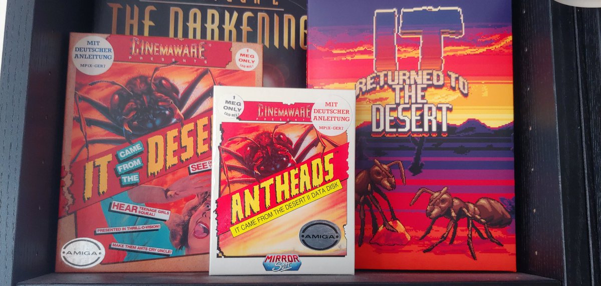 TimRachor's tweet image. Collection completed! 🥳 All three &quot;It Came From The Desert&quot; games. 😍

#RetroGame #amiga #retrocomputing