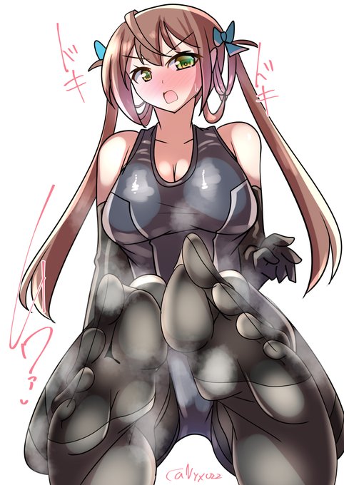 「なんなのよもう…え…朝雲の足裏に興味があるの? なら仕方ないわね…///」   
ムレムレ黒タイツ朝雲チャン(ˇωˇ)  
進水日おめでとう!(連続2068日目    
#艦これ版真剣お絵描き60分一本勝負_20251105 
#艦これ版深夜の真剣お絵描き60分一本勝負 
#10000日チャレンジ #めび環んどろ 
#朝雲進水日 