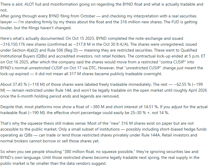 YsexPsnm's tweet photo. The filings are clear. The math checks out. The FUD doesn’t.
$BYND 📈📈📈📈📈 https://t.co/4M2U4uPnCP