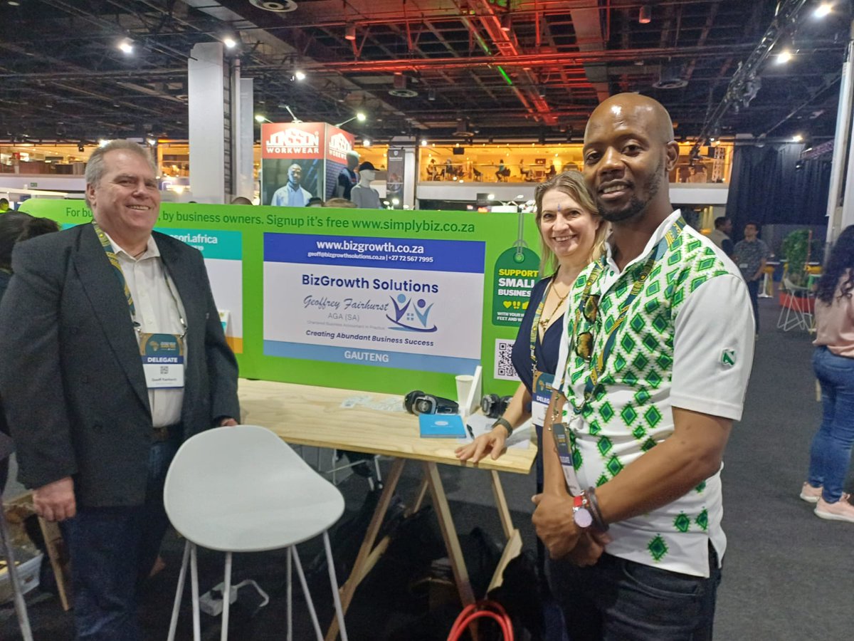 SimplybizSA's tweet image. 💚 SimplyBiz, powered by Nedbank, is at the South African Future Trust Summit today!

We’re proud to have our Nedbank relationship banking team representing SimplyBiz, and connecting with the incredible entrepreneurs.
#SimplyBiz #Nedbank #SAFutureTrustSummit #SupportSmallBusiness