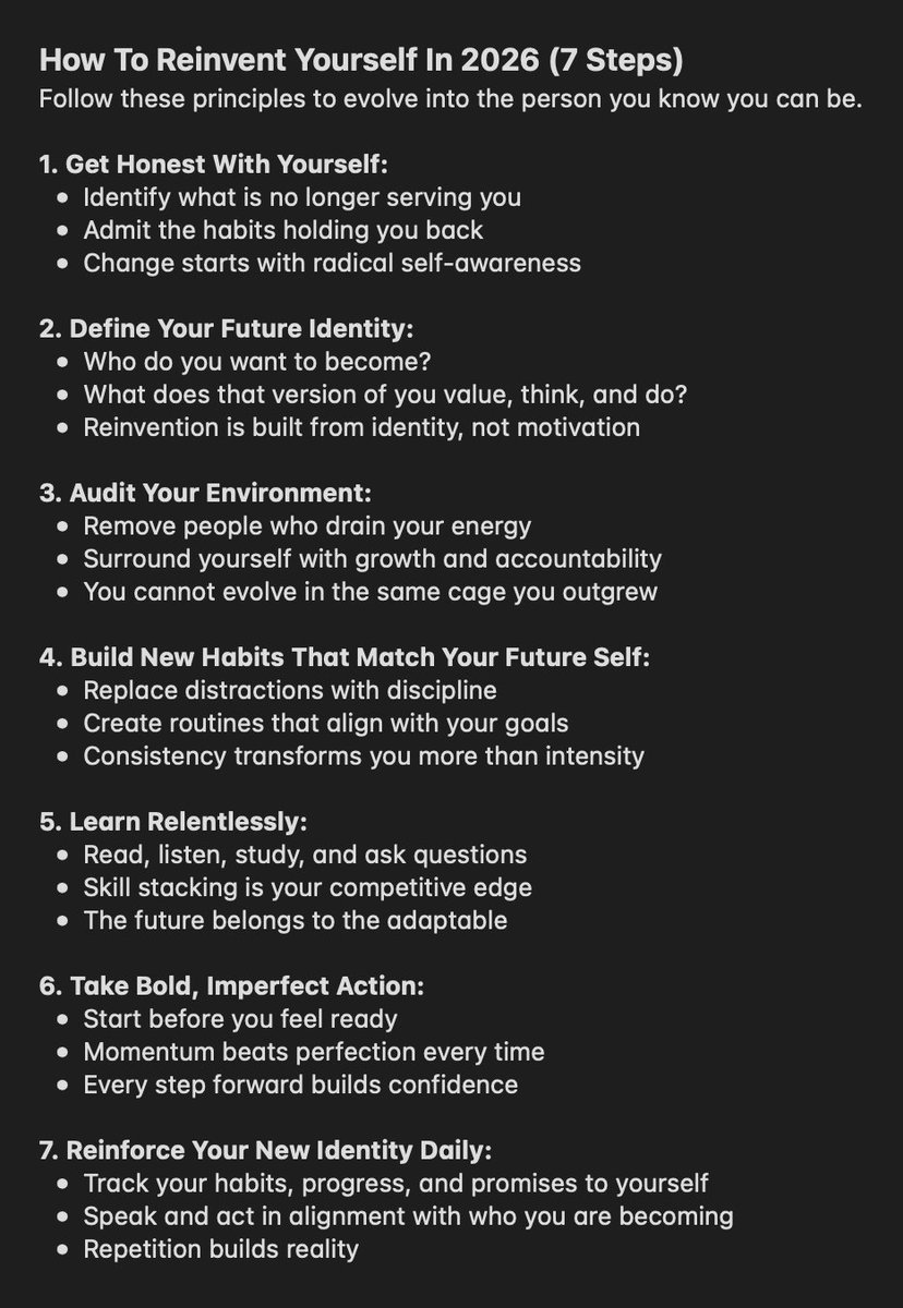 How To Reinvent Yourself In 2026 (7 Steps)