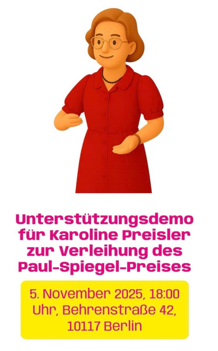 Heute zählt jede Stimme, jedes Licht und jede friedliche Präsenz! Unterstützt <a href="/PreislerKa/">Karoline Preisler</a> 
 
Die "Pro-Palästina-Szene" hat bereits zu Störungen aufgerufen. 
 
Kommt vorbei, steht ein für Freiheit, Respekt und Zusammenhalt. 
"Lasst unser Licht heller leuchten als die Dunkelheit!"
