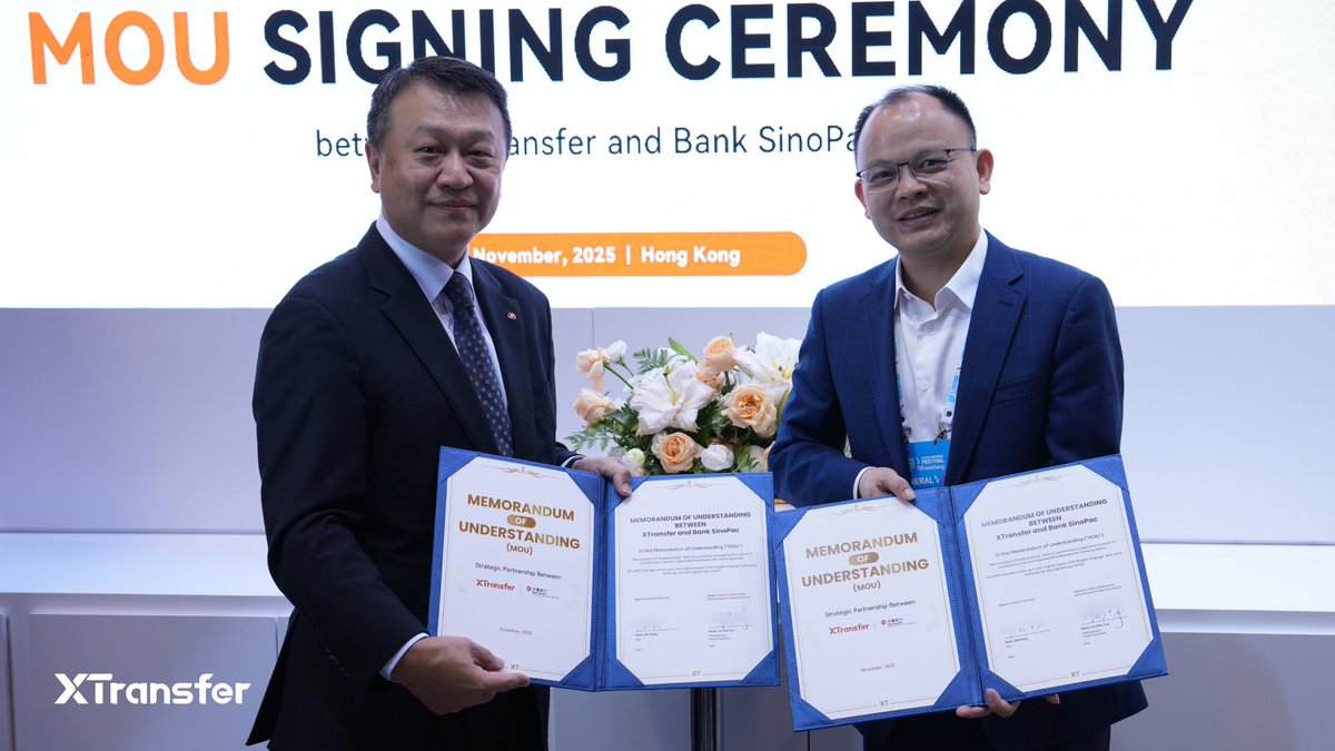 🎉Exciting News! XTransfer and Bank SinoPac Hong Kong Branch Announce a Strategic #Partnership!🎉

🌟The two parties will roll out collaboration across multiple cross-border payment areas. We’re opening a new chapter of faster and safer cross-border #payments🔥

#MOU #Partnership