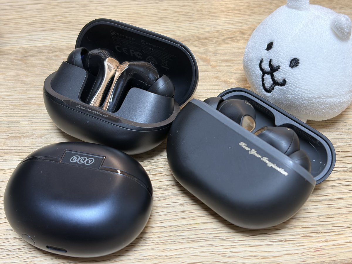 しごおわー
残業おつおつ😭

残業のお供に、またまたはんじゃさんからAir5pro+をお借りしたので低価格MEMS三兄弟TWS聴き比べさせて貰ってます（ありがたやー）

今の所この３つだと個人的にSOUNDPEATS Capsule3 Pro Plusが1番バランス良いかな