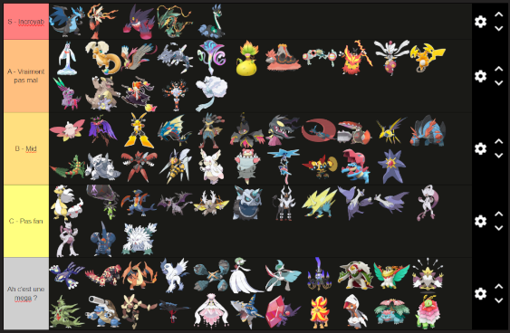 JidunLeVrai's tweet photo. En vrai c'est FACTUEL comme tierlist des Mega Evo non ? https://t.co/mGOdGS3kqF