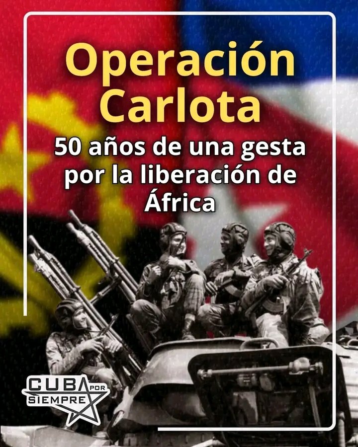 La Operación Carlota constituyó una exitosa campaña militar internacionalista de nuestro país y una de las más singulares hazañas militares de la historia moderna.
#CubaViveEnSuHistoria 
#15AñosArtemisa 
<a href="/DiazCanelB/">Miguel Díaz-Canel Bermúdez</a> 
<a href="/DrRobertoMOjeda/">Dr. Roberto Morales Ojeda</a> 
<a href="/PartidoPCC/">Partido Comunista de Cuba</a> 
<a href="/PresidenciaCuba/">Presidencia Cuba 🇨🇺</a> 
<a href="/MinfarC/">Minfar_Cuba</a>