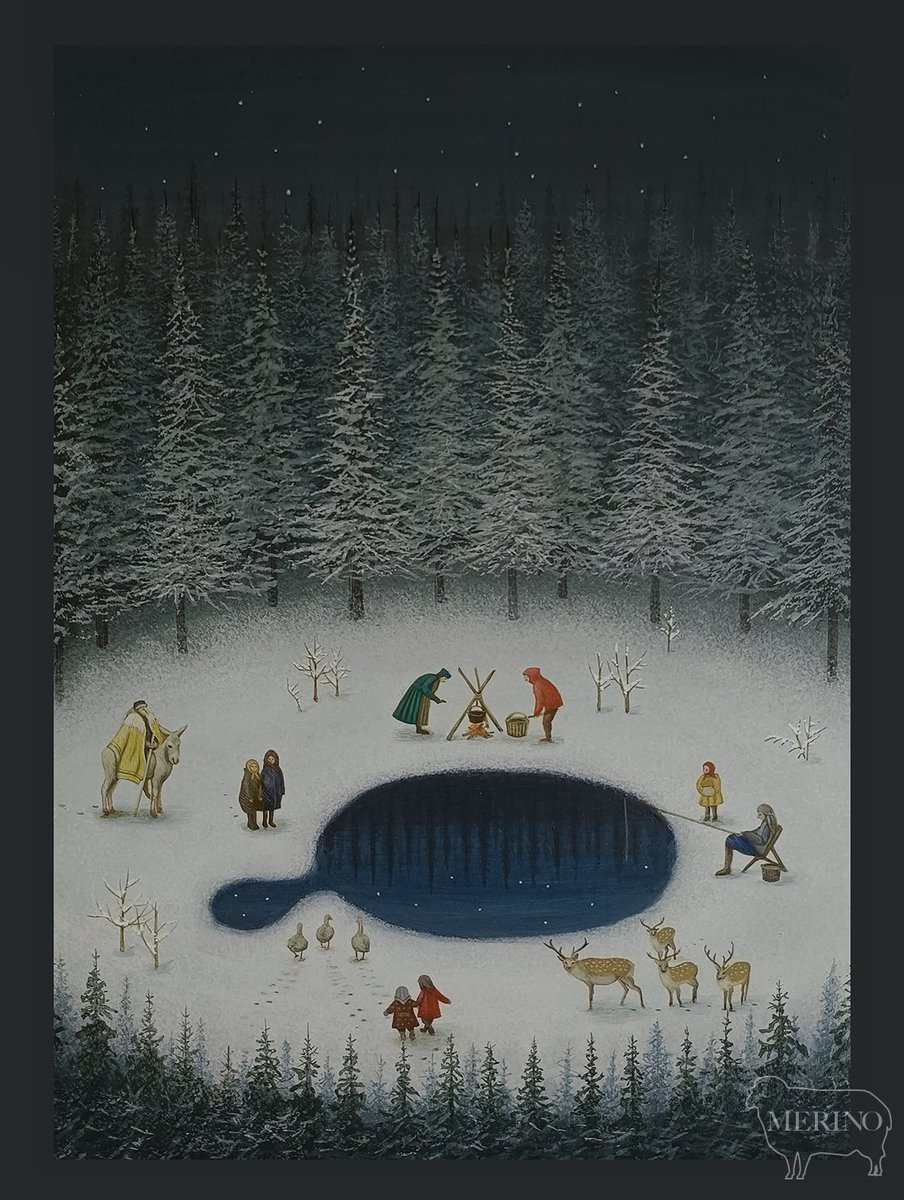 [Hand Mirror Pond Ⅱ ] [手鏡の池 Ⅱ ]
F4/33.3×24.2cm　板にテンペラ

個展のお知らせ[京都]
11月8日(土)〜22日(土)　水曜日休廊
梅軒画廊 baiken.jp
京都市中京区烏丸通四条上ル笋町682
10:30~18:00 /最終日~17:00