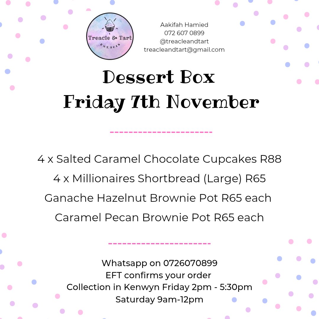 If you're looking for some treats for the weekend, let me know! Please share 🧁🍫